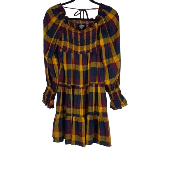 Angie’s Multicolor Plaid‎ Dress size M *B0037 - Picture 1 of 7